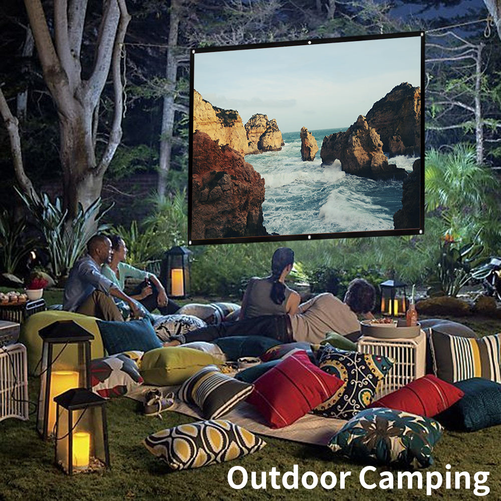 Foldable 60-150 Inch 16:9 Projection Screen for Projector